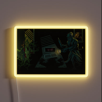 Protect Your Domain with Vivid Warning RGB Neon Sign Flashing