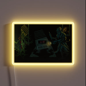 Protect Your Domain with Vivid Warning RGB Neon Sign Flashing