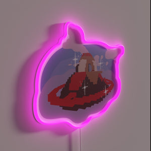 Vibrant RGB neon map display for gaming enthusiasts and collectors.