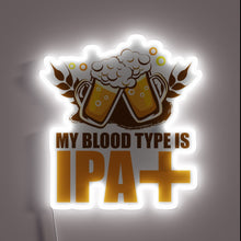 Charger l&#39;image dans la galerie, RGB neon glow accentuates unique craft beer lover&#39;s IPA tee.