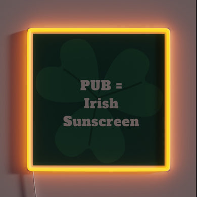 Celebrate Celtic wit and whimsy with this vibrant neon sign
