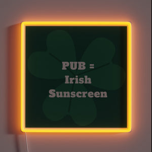 Celebrate Celtic wit and whimsy with this vibrant neon sign