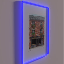 Charger l&#39;image dans la galerie, Traditional Irish pub decor with colorful Cagneys neon LED lighting.