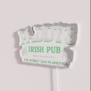 Vibrant Irish Pub Theme Neon Sign in Full Color Display