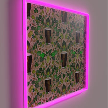 Charger l&#39;image dans la galerie, Vibrant Irish-inspired beer garden decoration with colorful RGB neon lights
