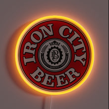 Charger l&#39;image dans la galerie, iron-city-beer-customneon-23696 – Bold circular neon sign featuring the Iron City Beer logo