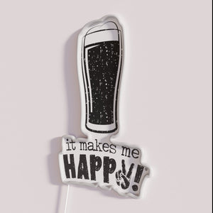 Vibrant RGB Neon Beer Sign Brings Joy and Happiness Always