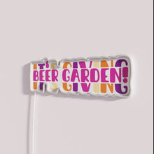 Charger l&#39;image dans la galerie, Vibrant RGB Neon Beer Garden Sign for Outdoor Entertainment Spaces