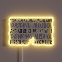 Charger l&#39;image dans la galerie, Quirky Nick Miller themed RGB neon light sign for fans