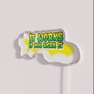 Motivational RGB Neon Sign Featuring Inspirational Quote For Home Offices