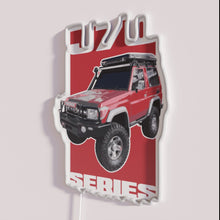 Charger l&#39;image dans la galerie, Vintage Automotive Neon Sign for 1970s J70 Series Toyota Land Cruiser Enthusiasts