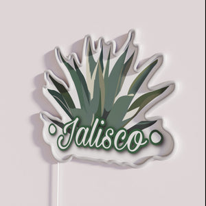 RGB Neon Sign Illuminates Jalisco Mexico State Spirit Vibrant Decorations Everywhere