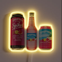 Charger l&#39;image dans la galerie, Vibrant Jamaican-themed RGB neon sign with colorful island-inspired decorative lighting.