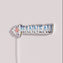 Charger l&#39;image dans la galerie, Vibrant neon boat theme decoration for Jeanneau sailing enthusiasts interior.