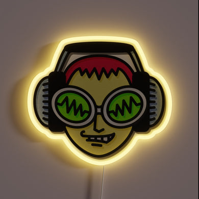 Jet Set Radio neon sign — retro gamer glow.