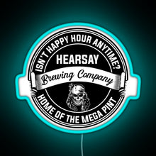 Charger l&#39;image dans la galerie, Johnny Depp Hearsay Brewing Company RGB neon sign lightblue 