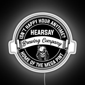 Johnny Depp Hearsay Brewing Company RGB neon sign white 