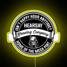 Charger l&#39;image dans la galerie, Johnny Depp Hearsay Brewing Company RGB neon sign yellow