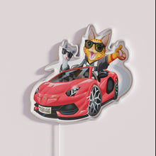 Charger l&#39;image dans la galerie, Vibrant JoJo&#39;s no-drama lifestyle neon sign featuring lambo car cartoon design