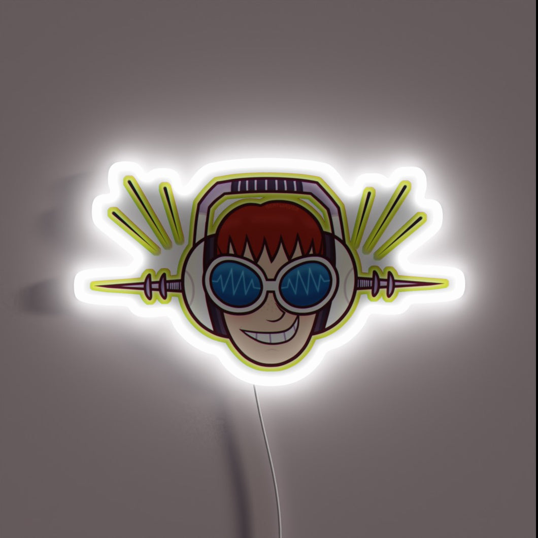 JSRF Beat neon sign — bold energy blast.