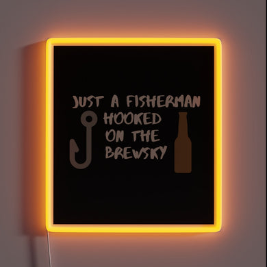 Neon Sign for Beer Lovers and Fishing Enthusiasts Alike