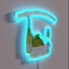 Charger l&#39;image dans la galerie, Colorful retro-inspired neon sign for wine lover&#39;s home decor.