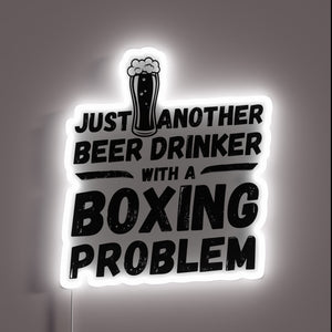 Beertifully Boxed: Neon Sign for Boxing Enthusiasts Who Love Beer