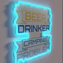 Charger l&#39;image dans la galerie, Quirky Neon Sign for the Outdoorsy Beer Enthusiast&#39;s Den