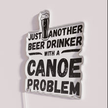 Charger l&#39;image dans la galerie, RGB Neon Sign for Beer Lovers and Canoe Enthusiasts Everywhere