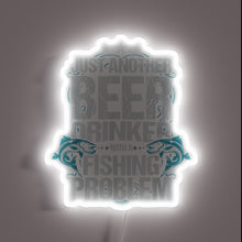Charger l&#39;image dans la galerie, Beer-loving angler&#39;s quirky confession in radiant LED glow signage