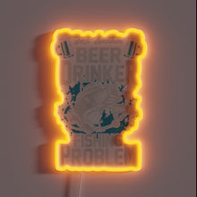 Charger l&#39;image dans la galerie, Retro Bar Sign for Beer Lovers with a Fishing Obsession