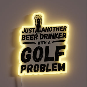 Golf-themed bar decor for enthusiasts and jokesters alike.