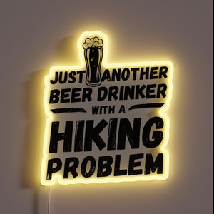 Hiking enthusiast meets brew lover in this fun colorful sign.