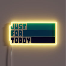 Charger l&#39;image dans la galerie, Twelve Step Recovery Inspiration in Vibrant Blue Neon Glow Light