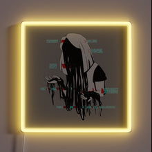 Charger l&#39;image dans la galerie, Vibrant neon sign that visually melts and reassembles colors