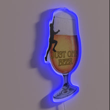 Charger l&#39;image dans la galerie, Fun bar decor with single beer glow accent lighting