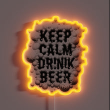 Charger l&#39;image dans la galerie, Neon bar decor with motivational phrase to relax and unwind.