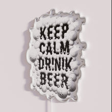 Charger l&#39;image dans la galerie, Neon beer sign with calming motivational design for home drinkers.