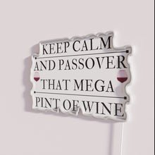 Charger l&#39;image dans la galerie, Neon Passover Wine Sign, Vibrant RGB LED Bar Decorative Lighting