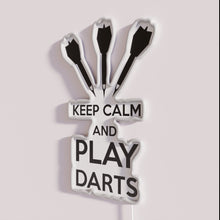 Charger l&#39;image dans la galerie, Fun darts game room decoration with colorful vibrant RGB lighting