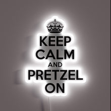 Charger l&#39;image dans la galerie, Glowing Neon Sign Featuring Colorful Pretzel Design with Soothing Message