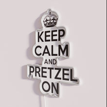 Charger l&#39;image dans la galerie, Bright LED keep calm pretzel themed neon wall decor