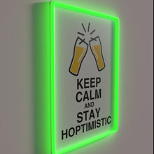 Charger l&#39;image dans la galerie, Stay optimistic with our vibrant neon &#39;Keep Calm&#39; motivational display.