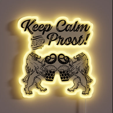 Eye-catching RGB neon sign featuring iconic Bavarian Lion logo.