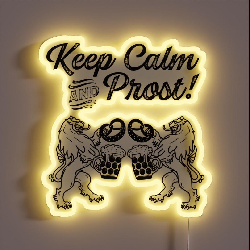 Eye-catching RGB neon sign featuring iconic Bavarian Lion logo.