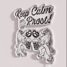 Charger l&#39;image dans la galerie, Neon Bavarian Lion motivational sign with colorful glowing LED lights