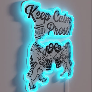 Brighten Your Space with Vibrant KEEP CALM Bavarian Lion Sign