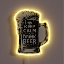 Charger l&#39;image dans la galerie, Unique neon sign perfect for beer enthusiasts with a calm vibe.