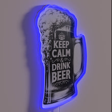 Charger l&#39;image dans la galerie, Relaxation Guaranteed with This Whimsical Neon Beer Sign Warning