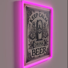 Charger l&#39;image dans la galerie, Calm Down with a Cold One: Customizable Neon Beer Sign